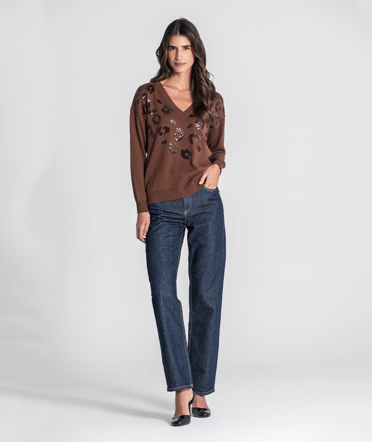 Camisola leopardo com lantejoulas 3441
