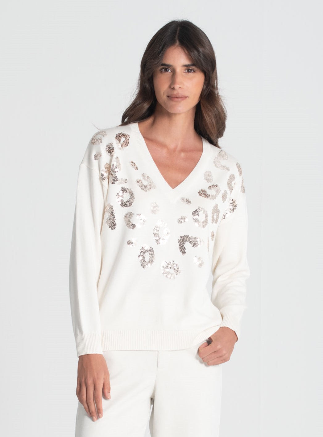 Camisola leopardo com lantejoulas 3441