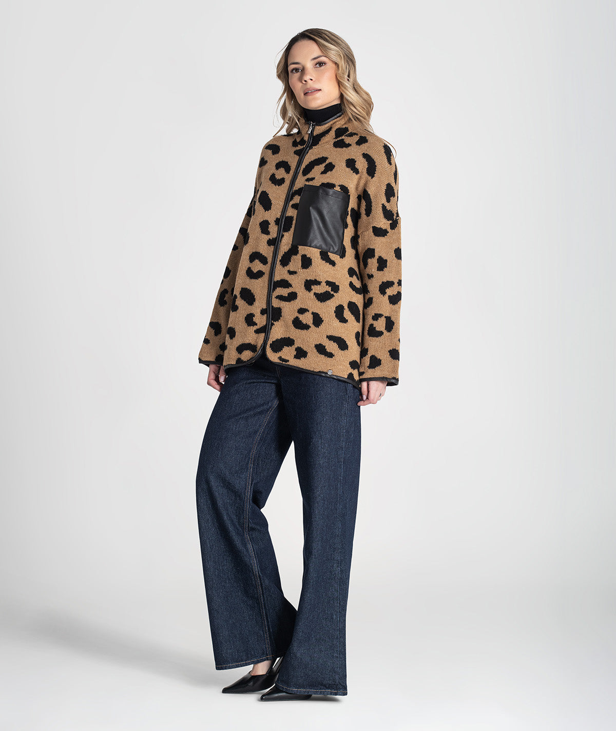 Casaco animal print 3443