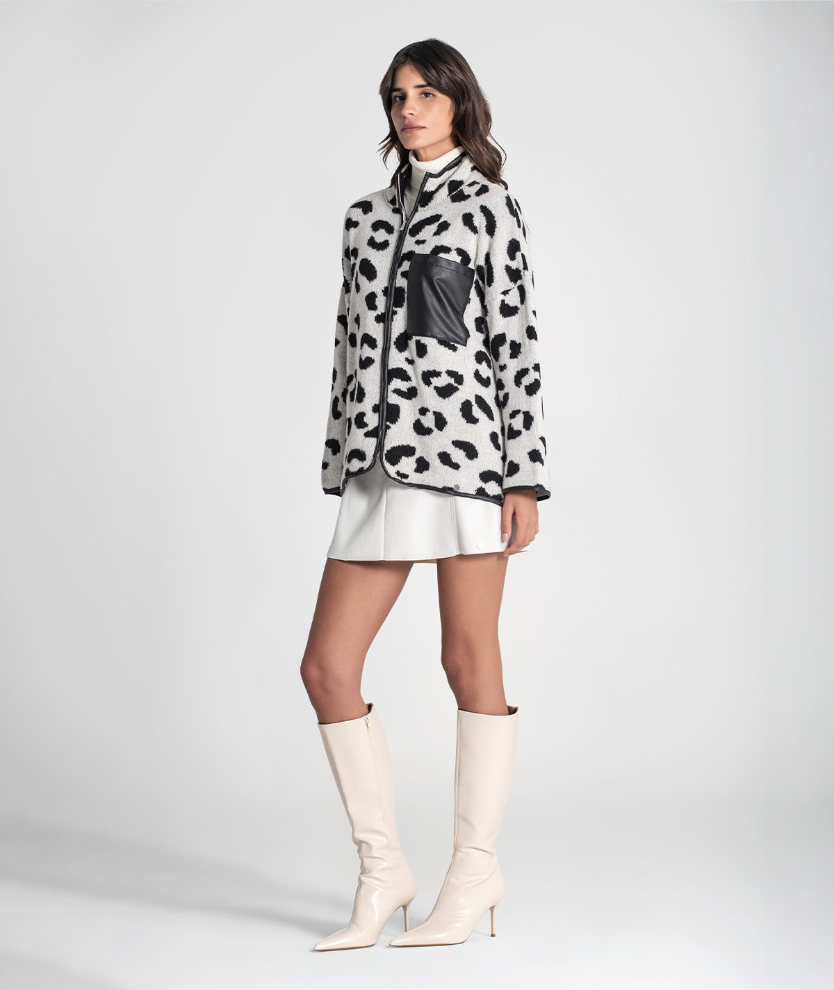 Casaco animal print 3443