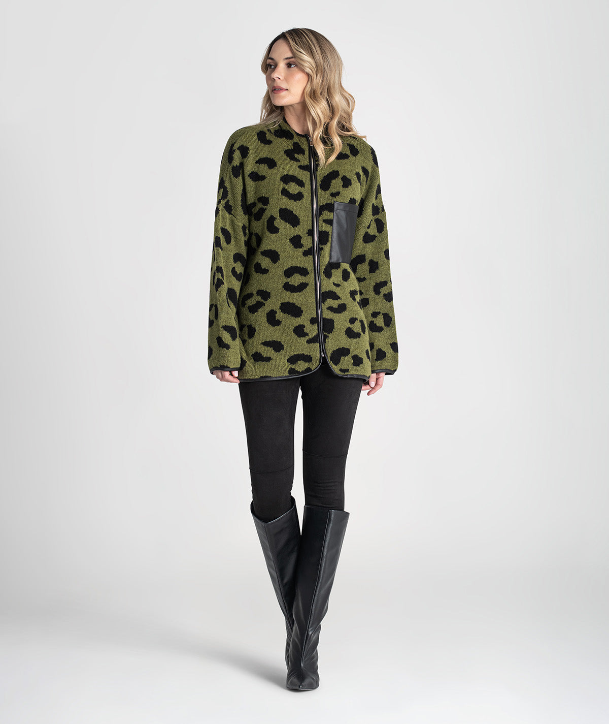 Casaco animal print 3443