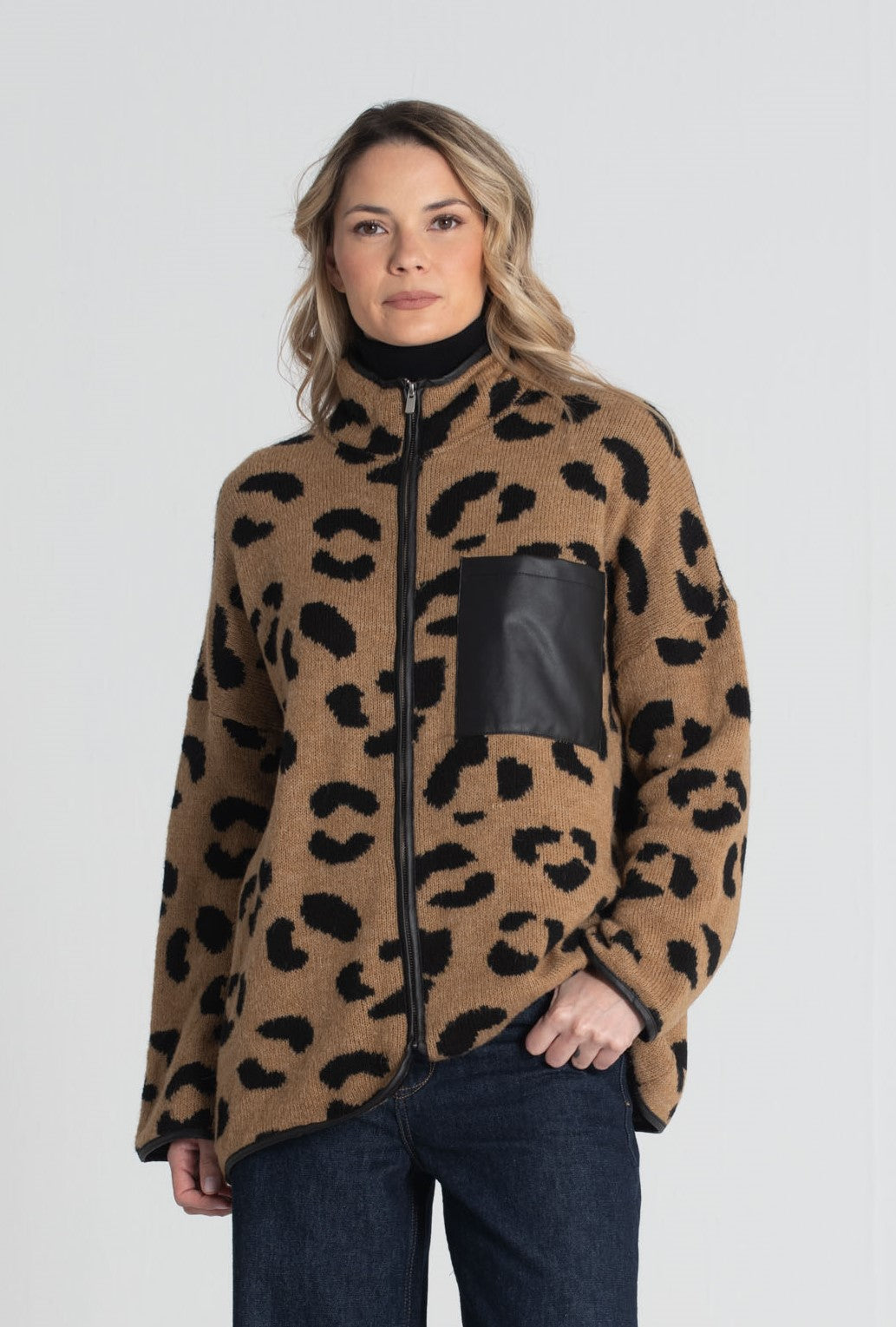 Casaco animal print 3443