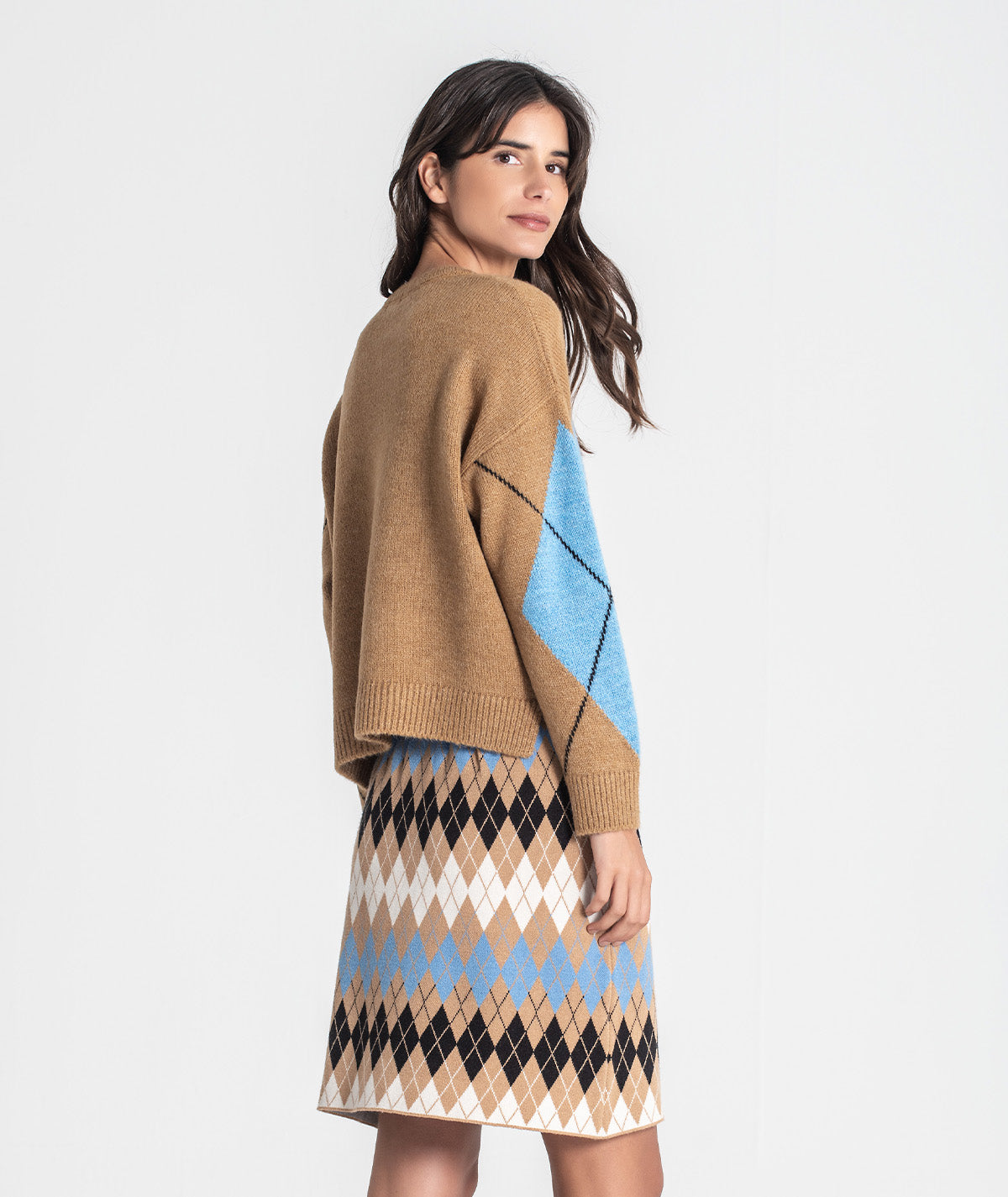 Camisola jacquard losangos 3445