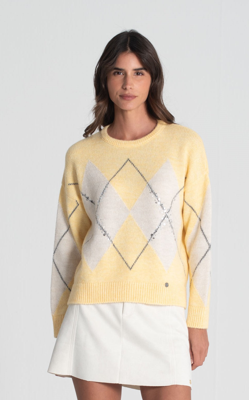 Camisola jacquard losangos 3445