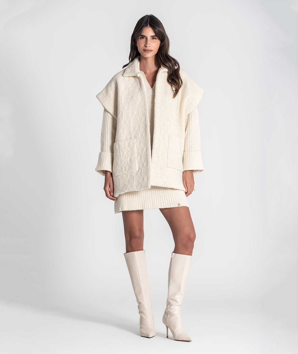 Colete oversize com relevos 3450