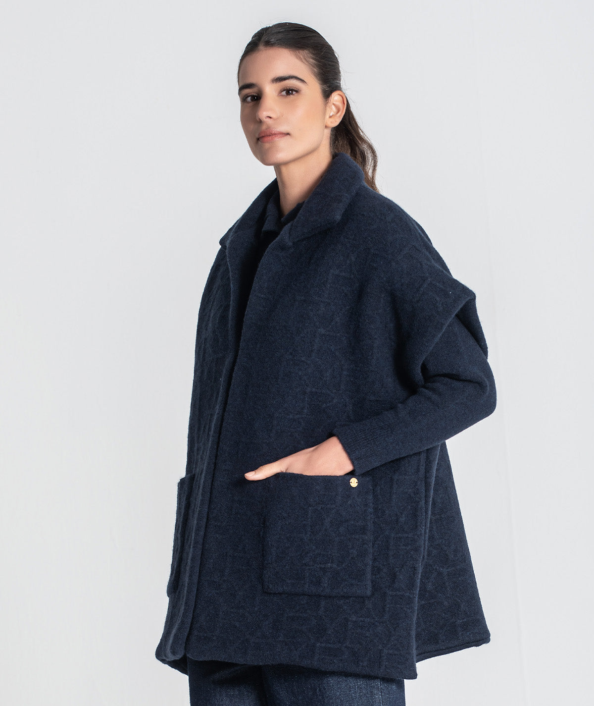 Colete oversize com relevos 3450