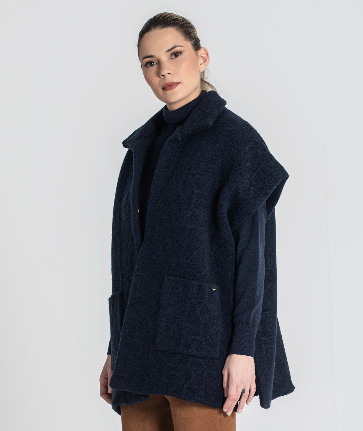 Colete oversize com relevos 3450