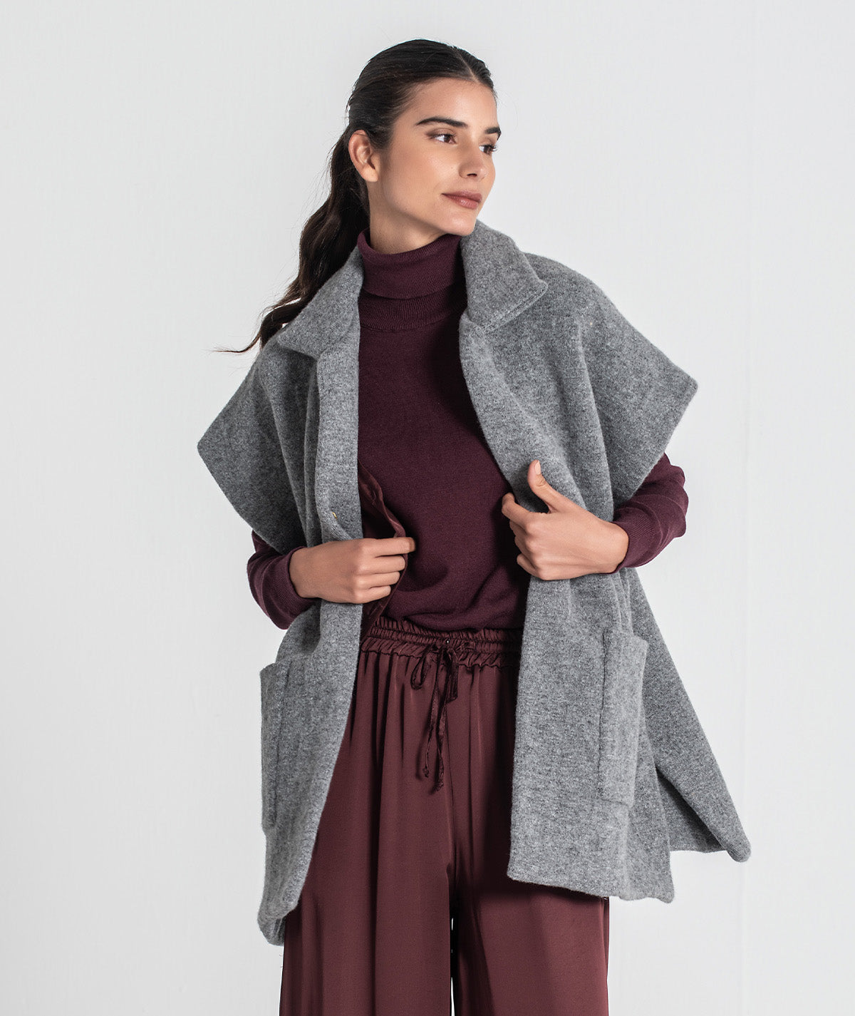 Colete oversize com relevos 3450