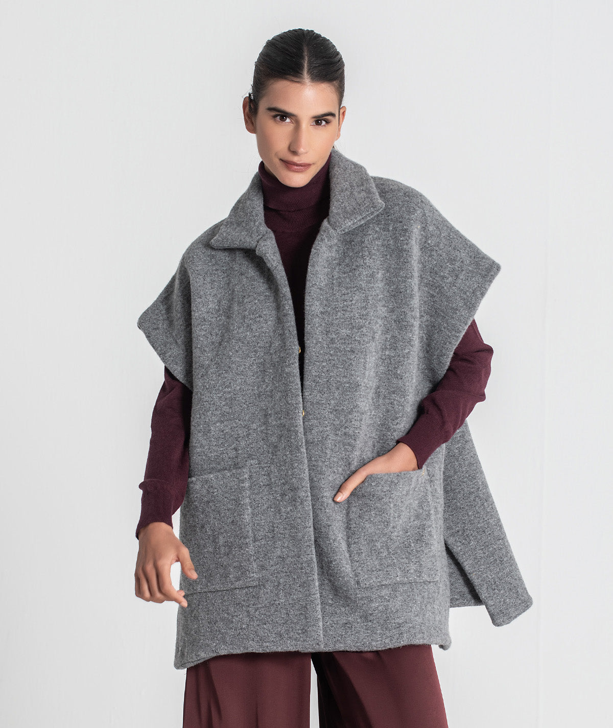 Colete oversize com relevos 3450