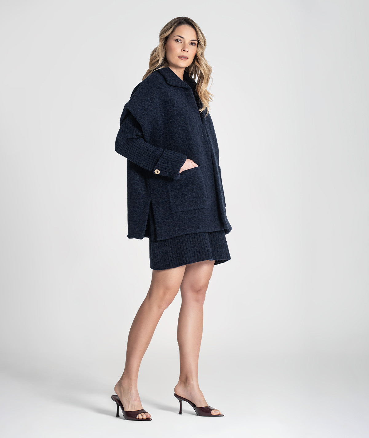 Colete oversize com relevos 3450
