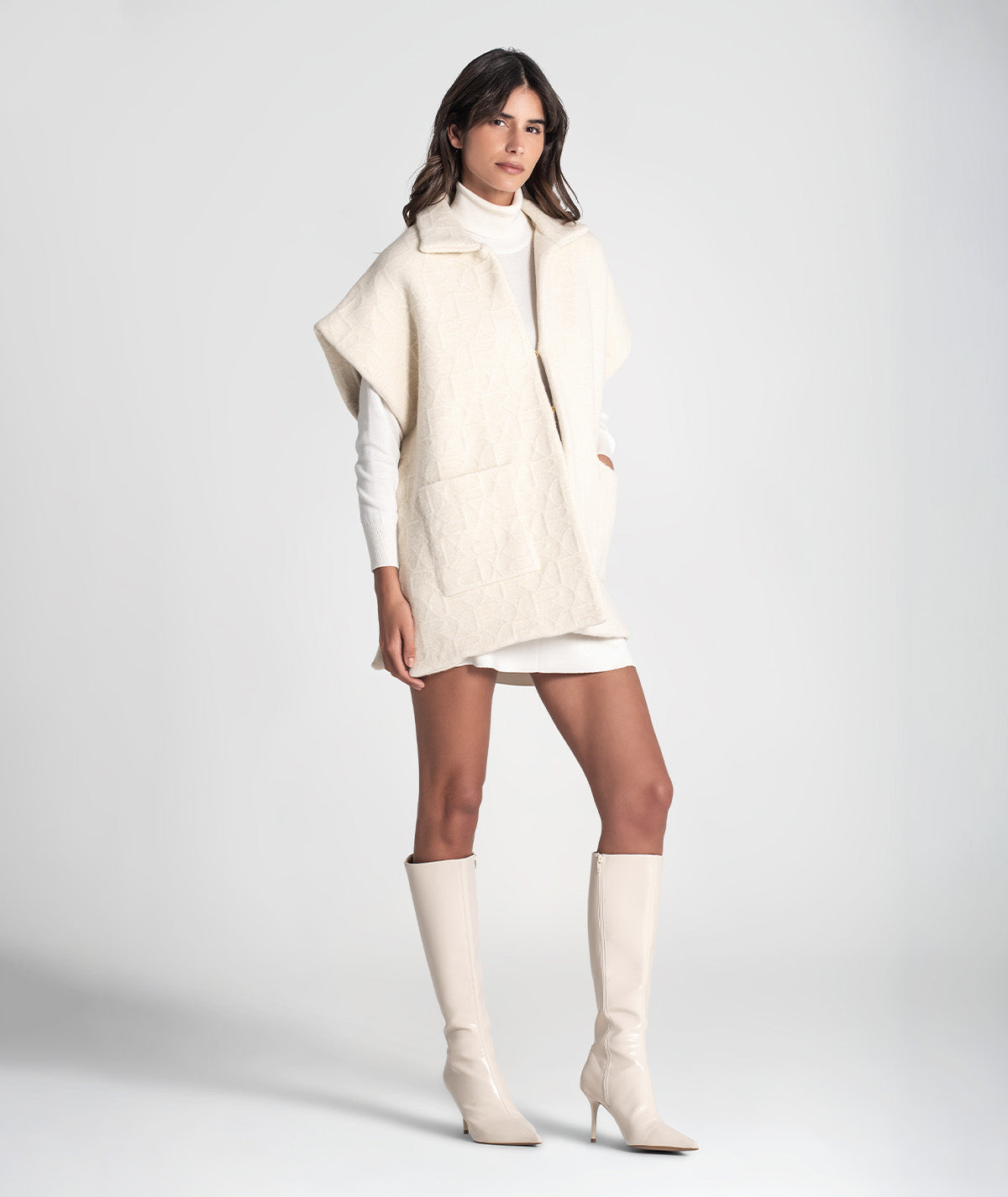 Colete oversize com relevos 3450