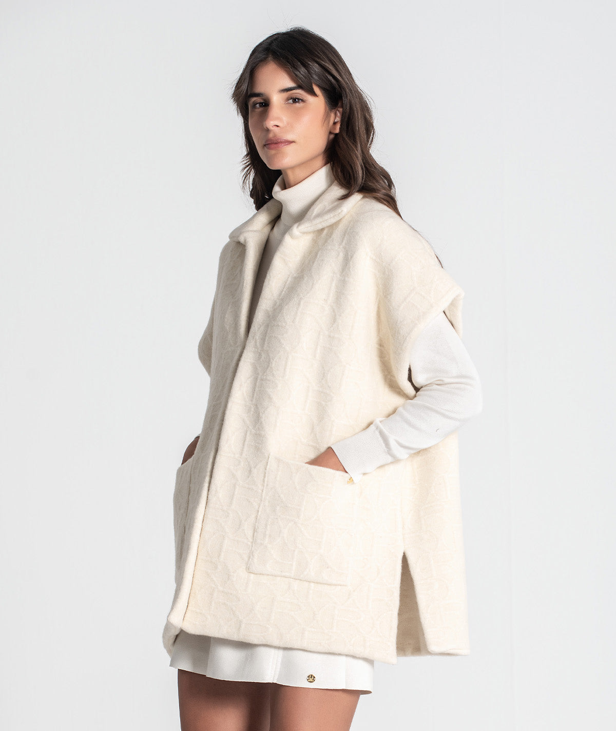 Colete oversize com relevos 3450