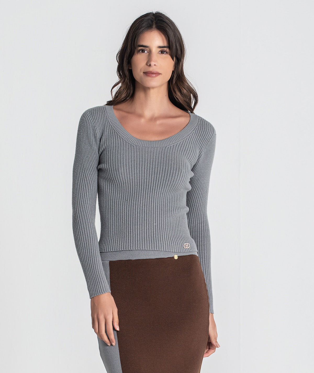 Camisola canelada com chapa r 3451