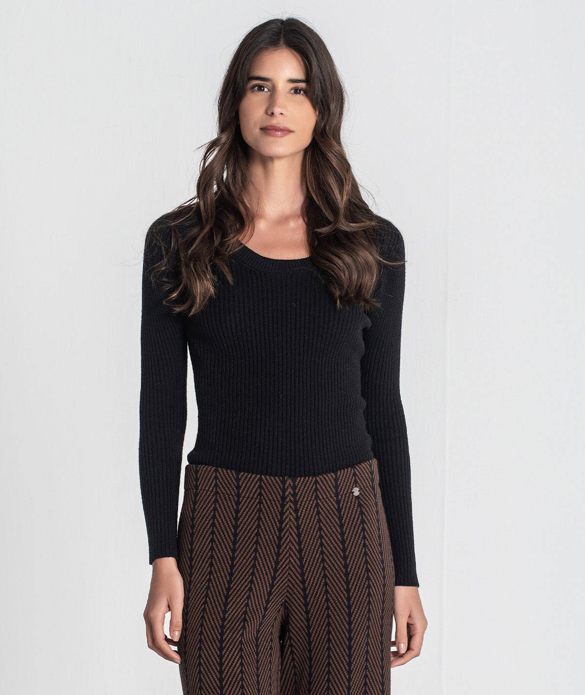 Camisola canelada com chapa r 3451
