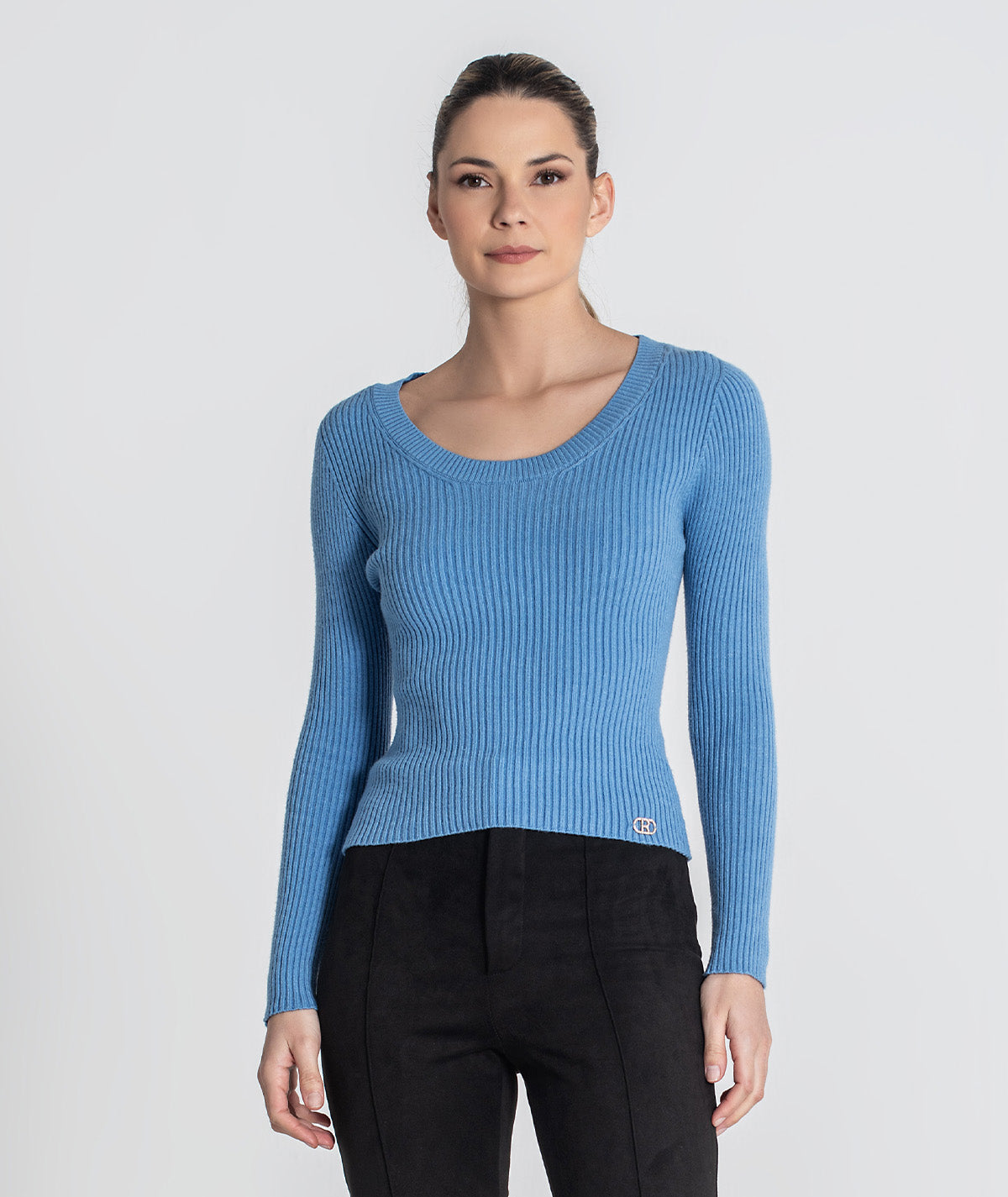 Camisola canelada com chapa r 3451
