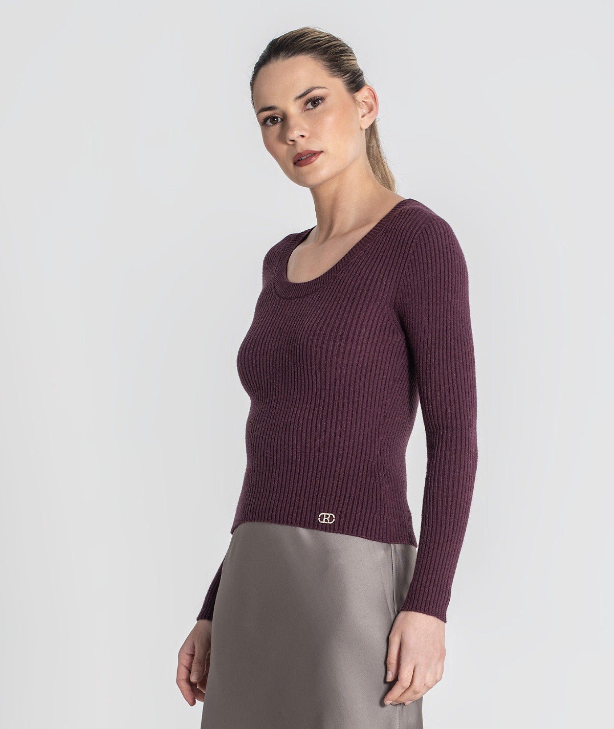Camisola canelada com chapa r 3451