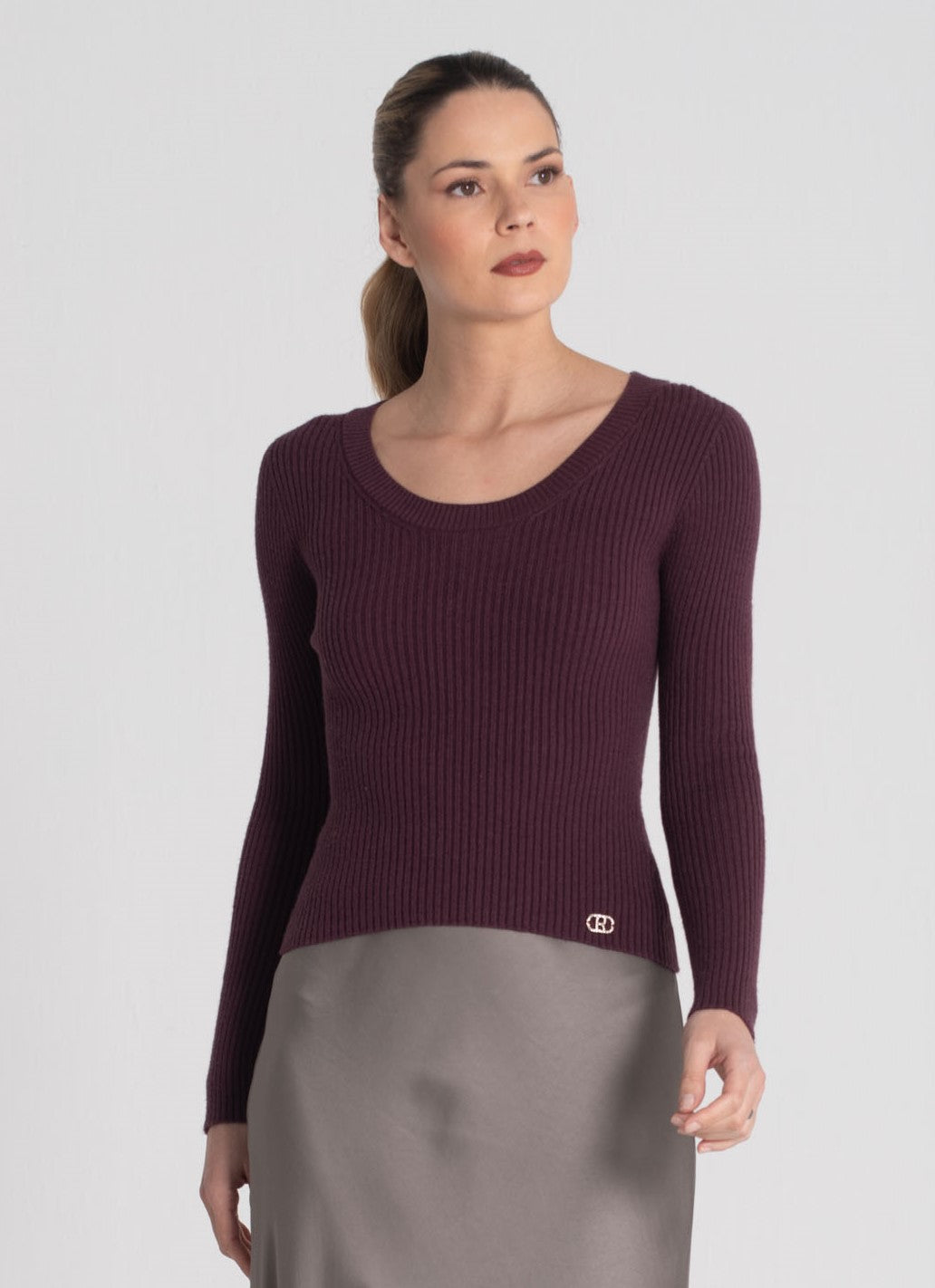 Camisola canelada com chapa r 3451