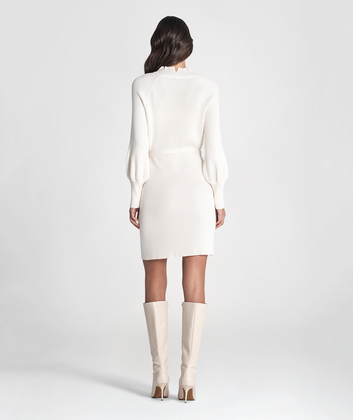 Ribbed dress with belt 3452