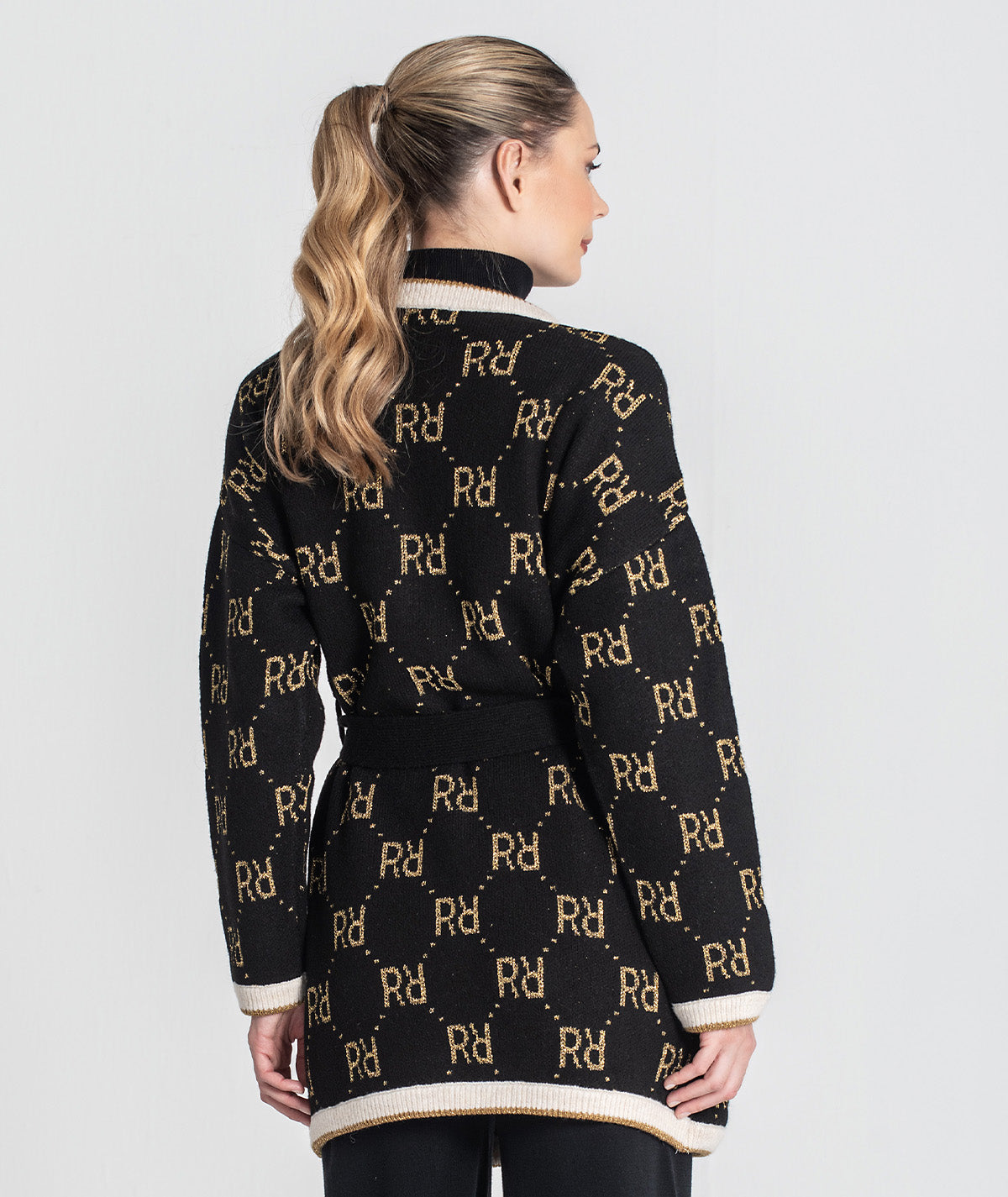 Casaco jacquard rr com brilho 3455