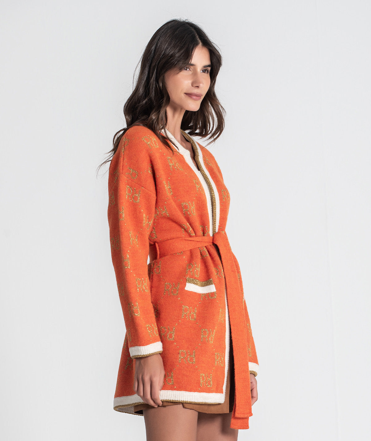 Casaco jacquard rr com brilho 3455
