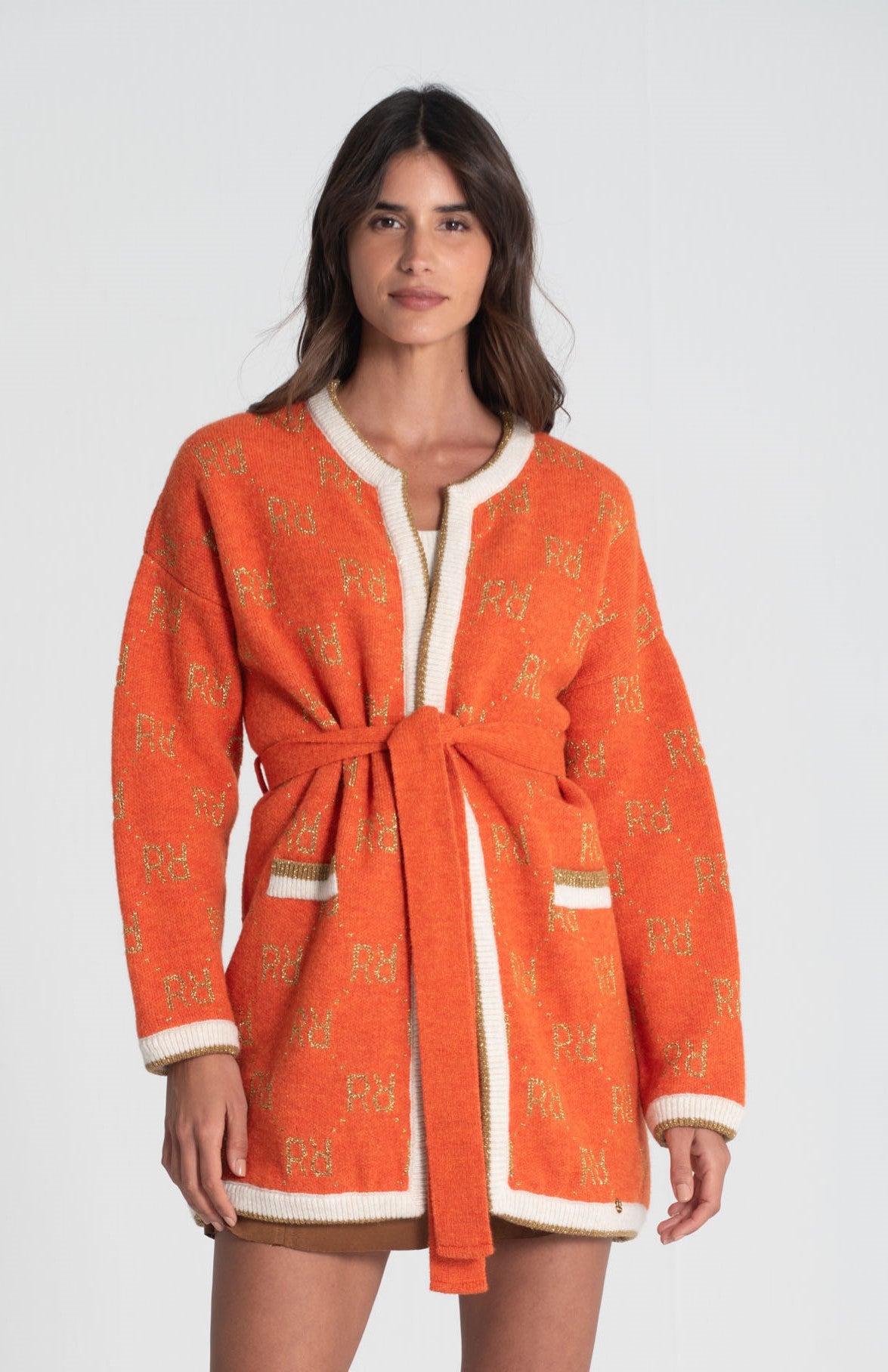 Casaco jacquard rr com brilho 3455