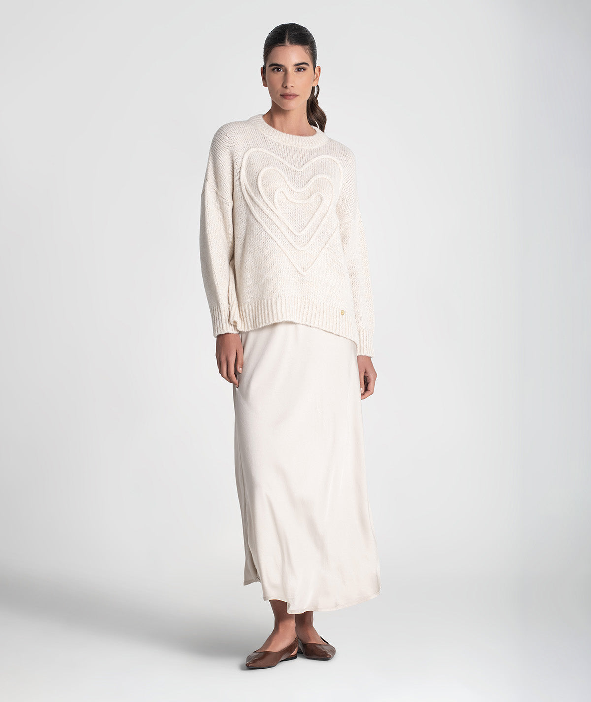 Camisola bordado coração 3463