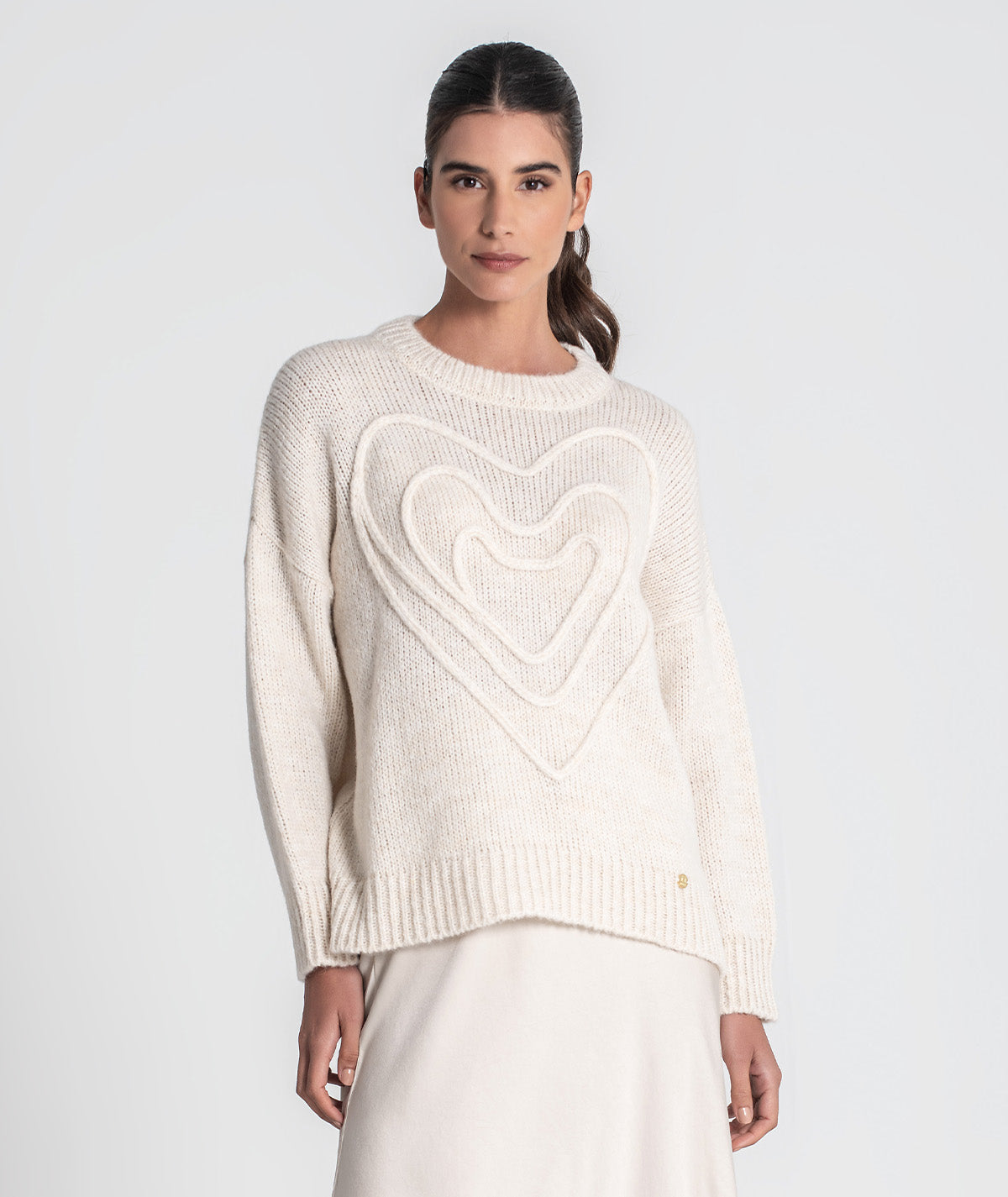 Camisola bordado coração 3463