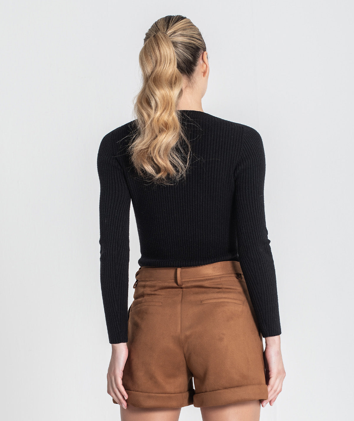 Camisola gola alta bicolor 3465