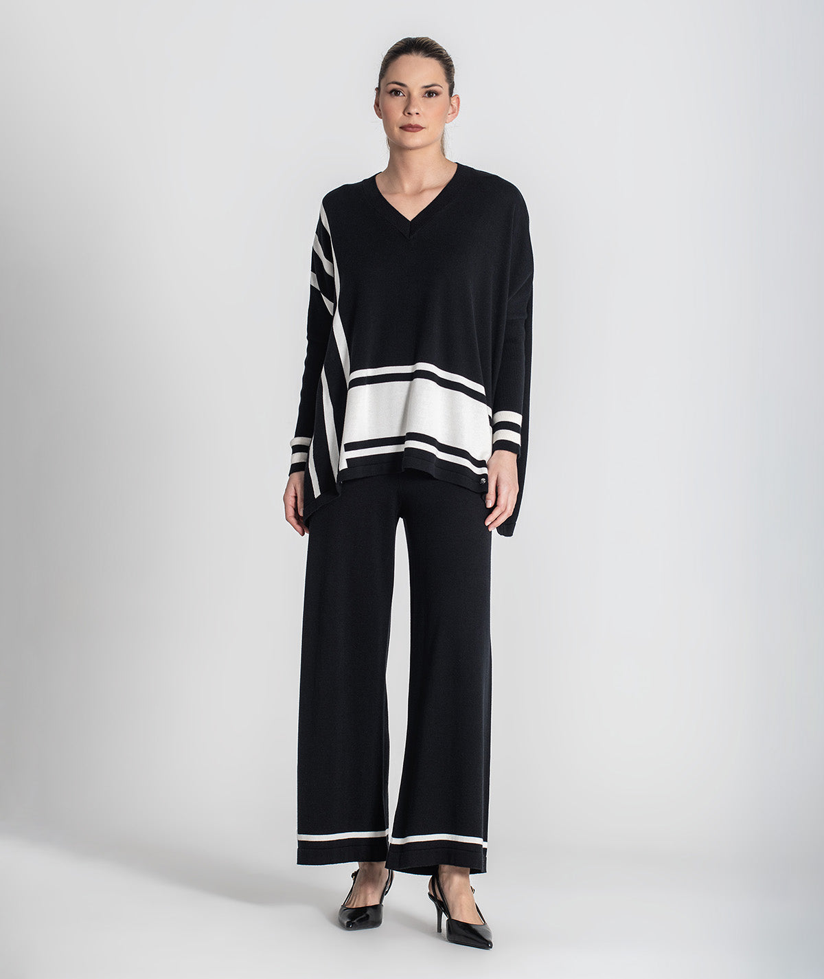 Camisola oversize riscas 3473