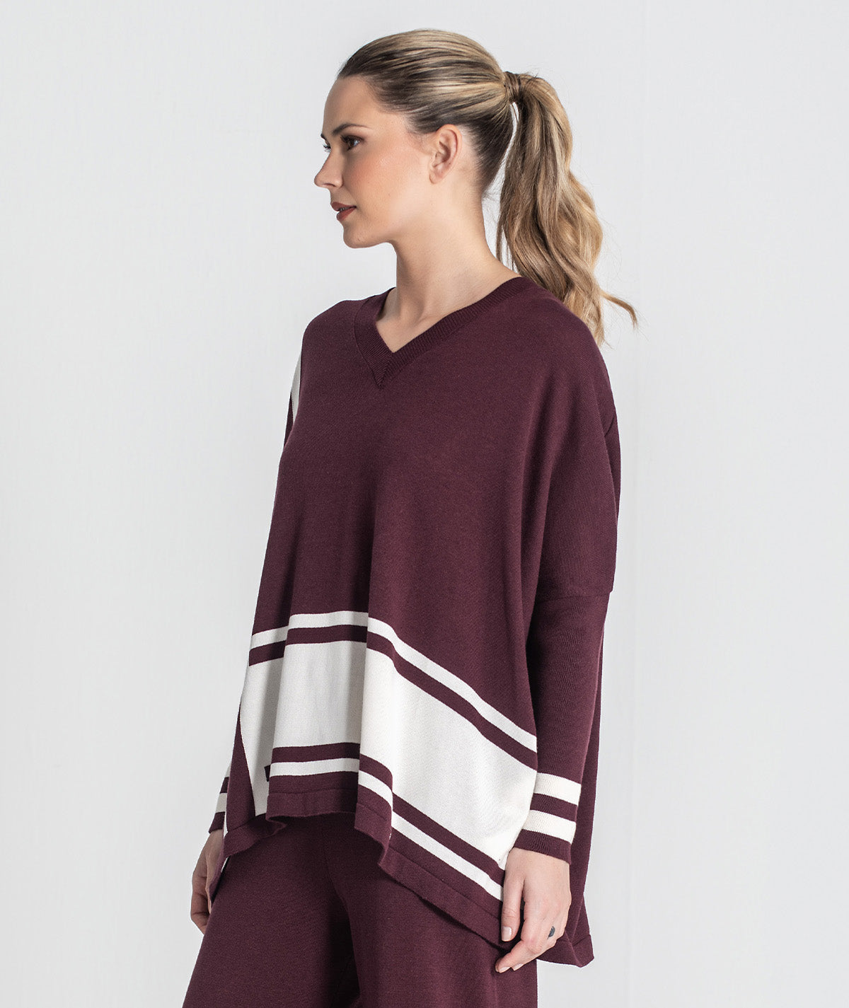Camisola oversize riscas 3473