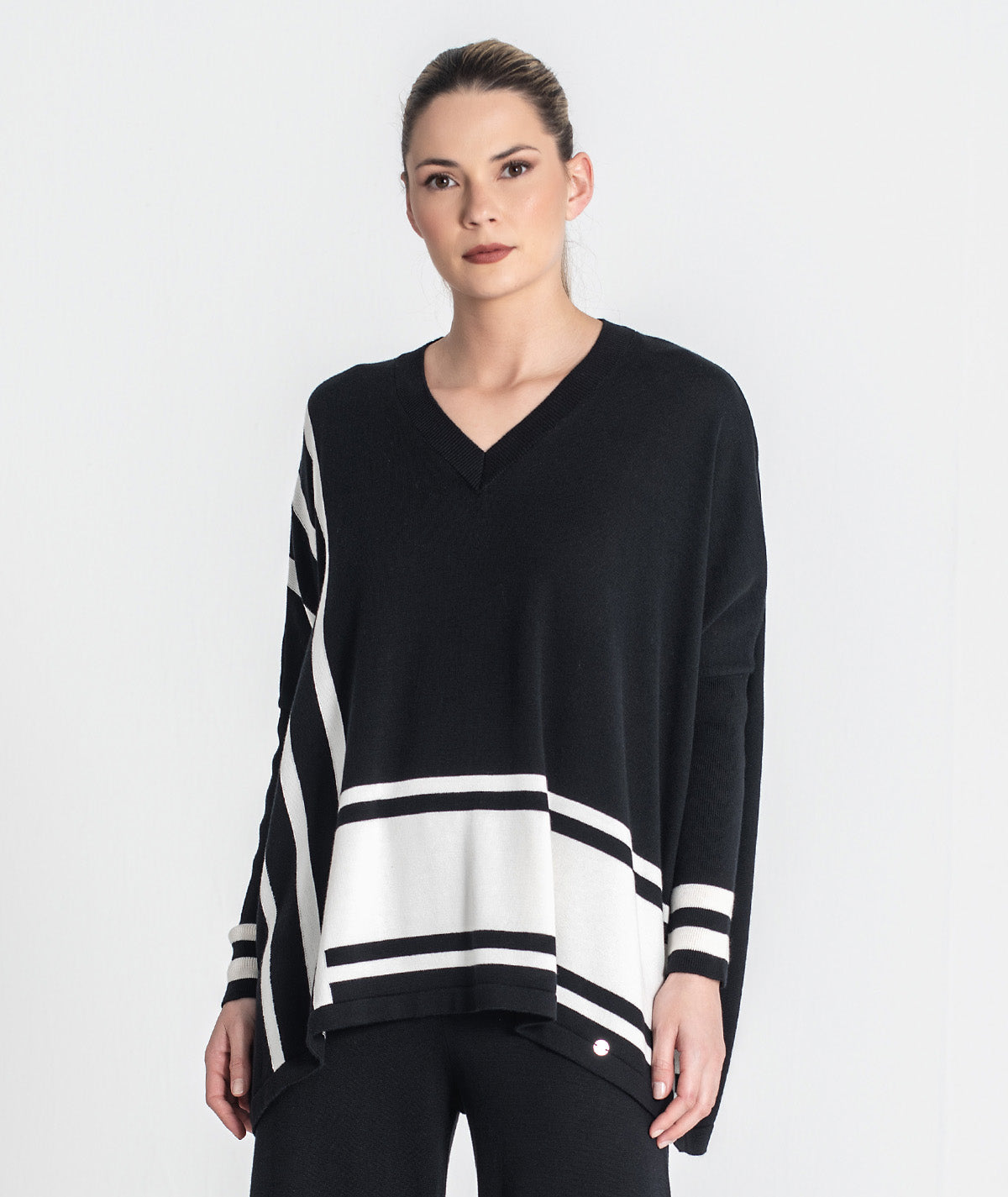 Camisola oversize riscas 3473