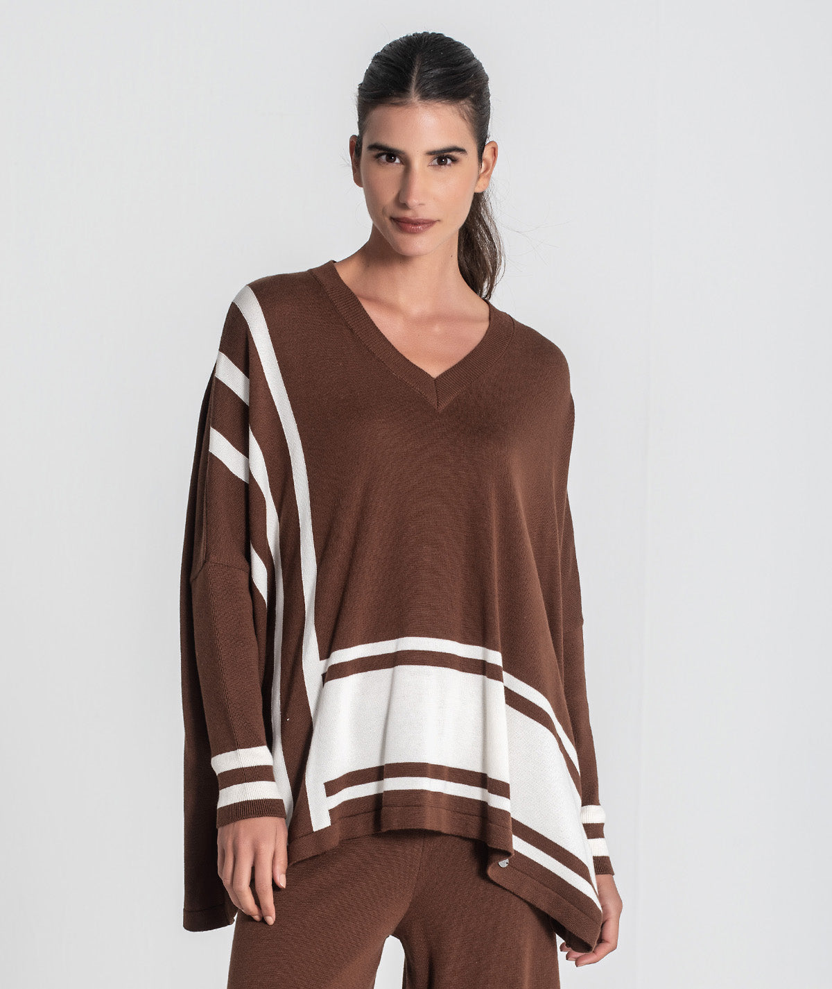 Camisola oversize riscas 3473