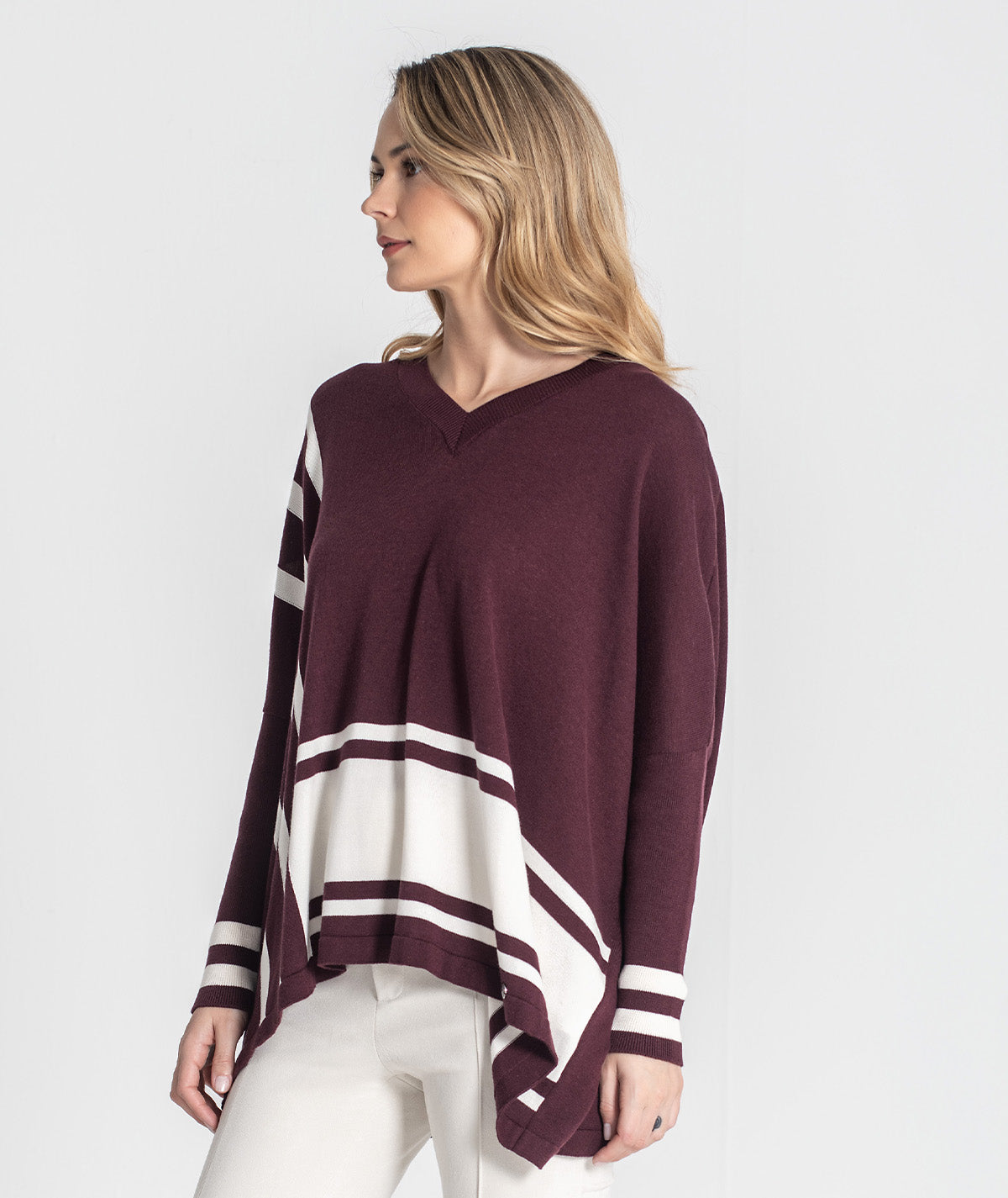 Camisola oversize riscas 3473