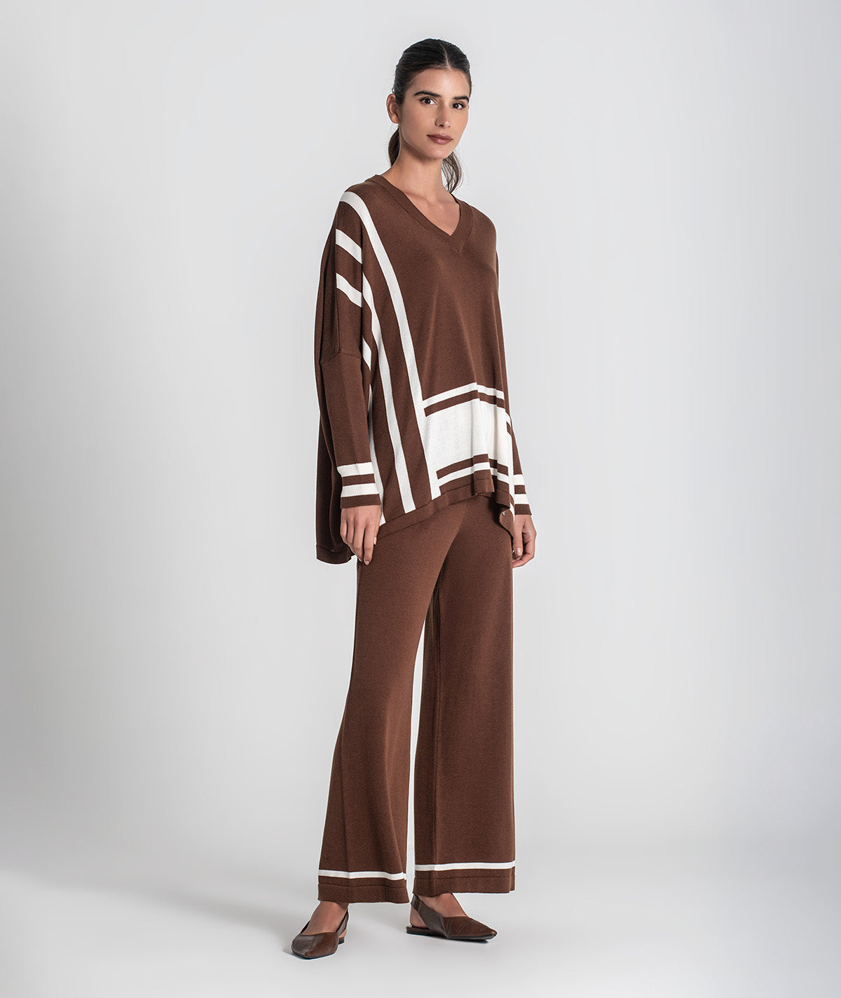 Camisola oversize riscas 3473