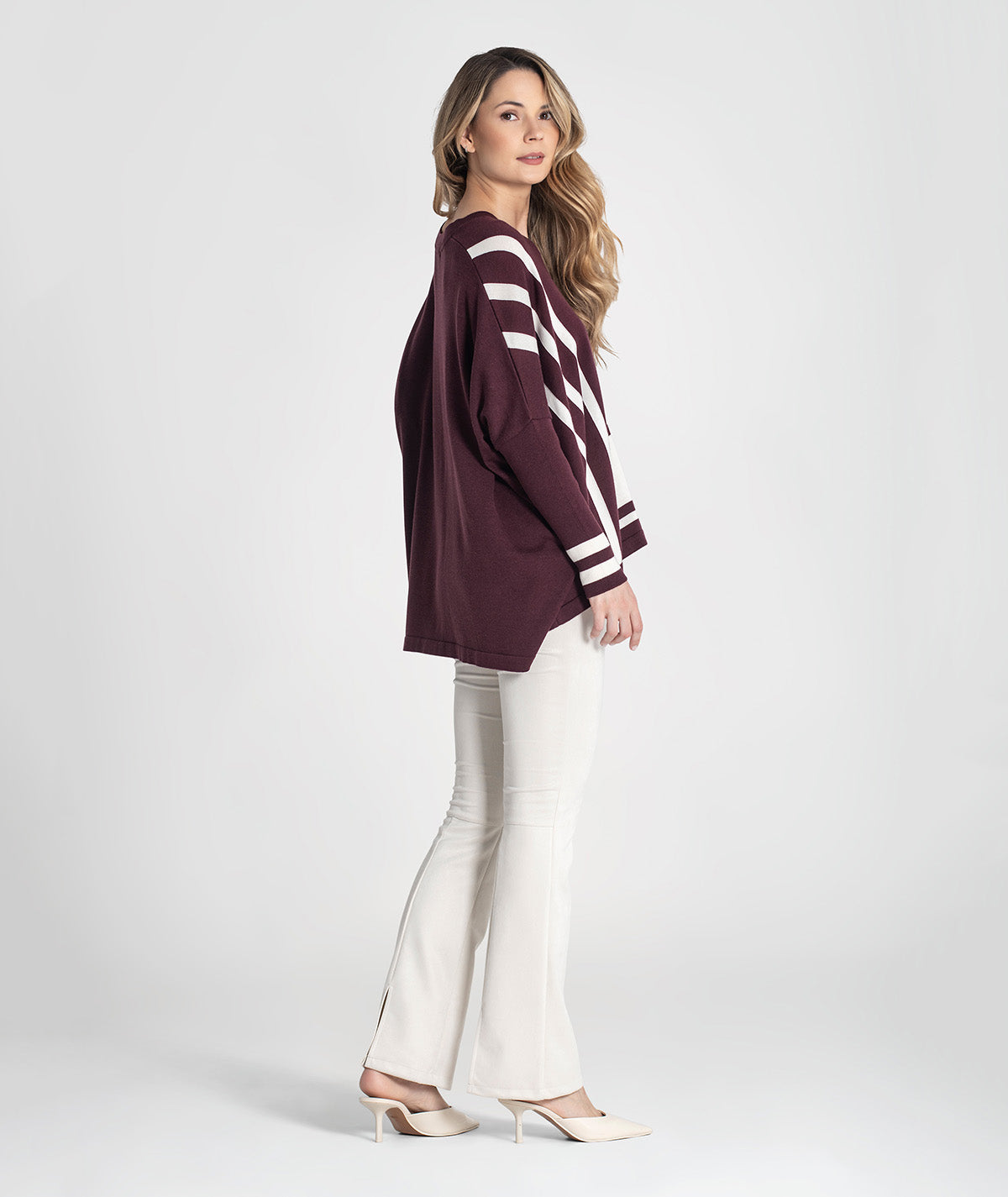 Camisola oversize riscas 3473