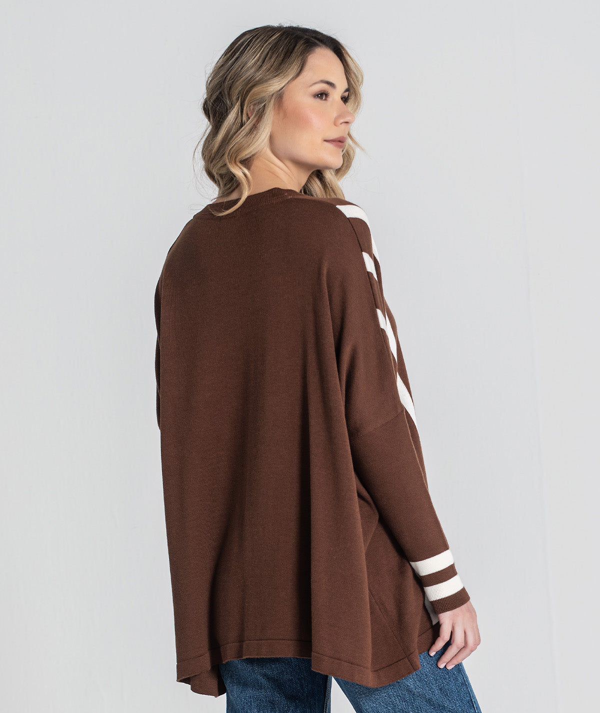 Camisola oversize riscas 3473