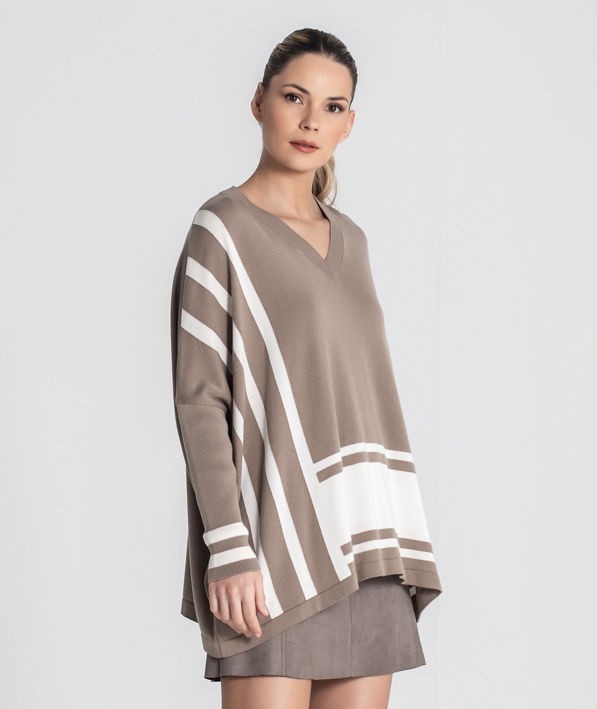 Camisola oversize riscas 3473