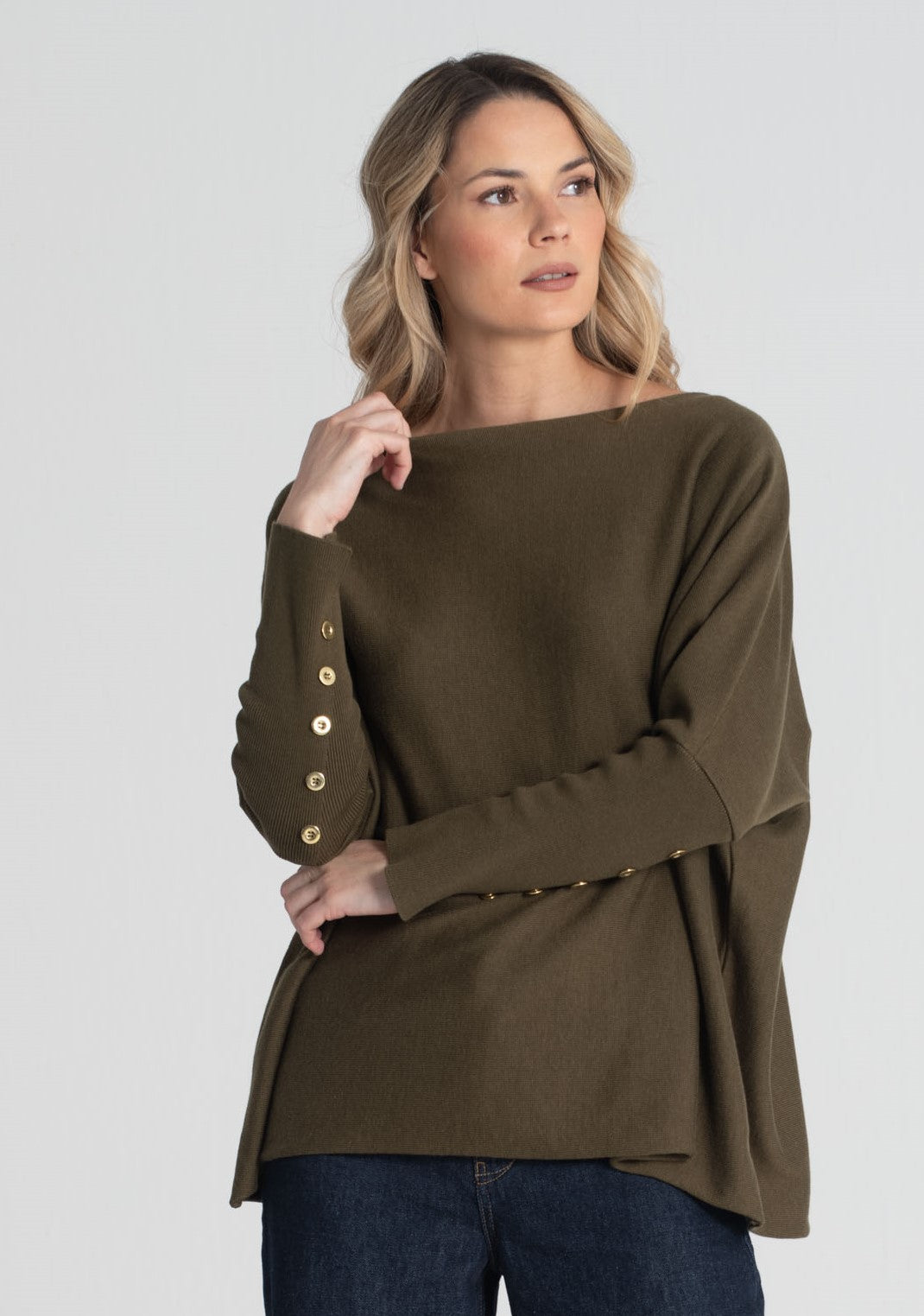 Camisola oversize com botões 3475