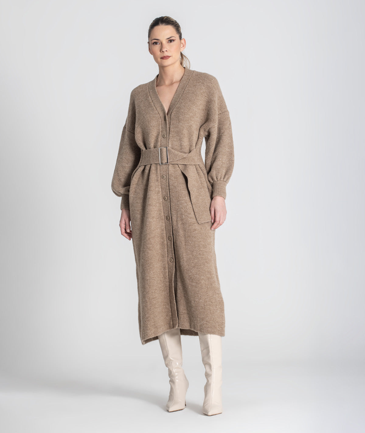 Vestido com cinto 3476