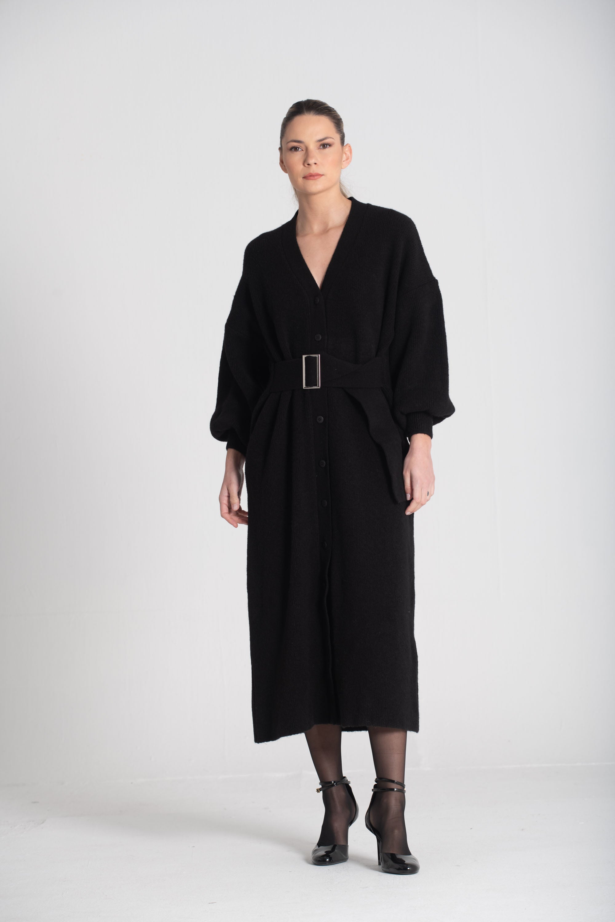 Vestido com cinto 3476