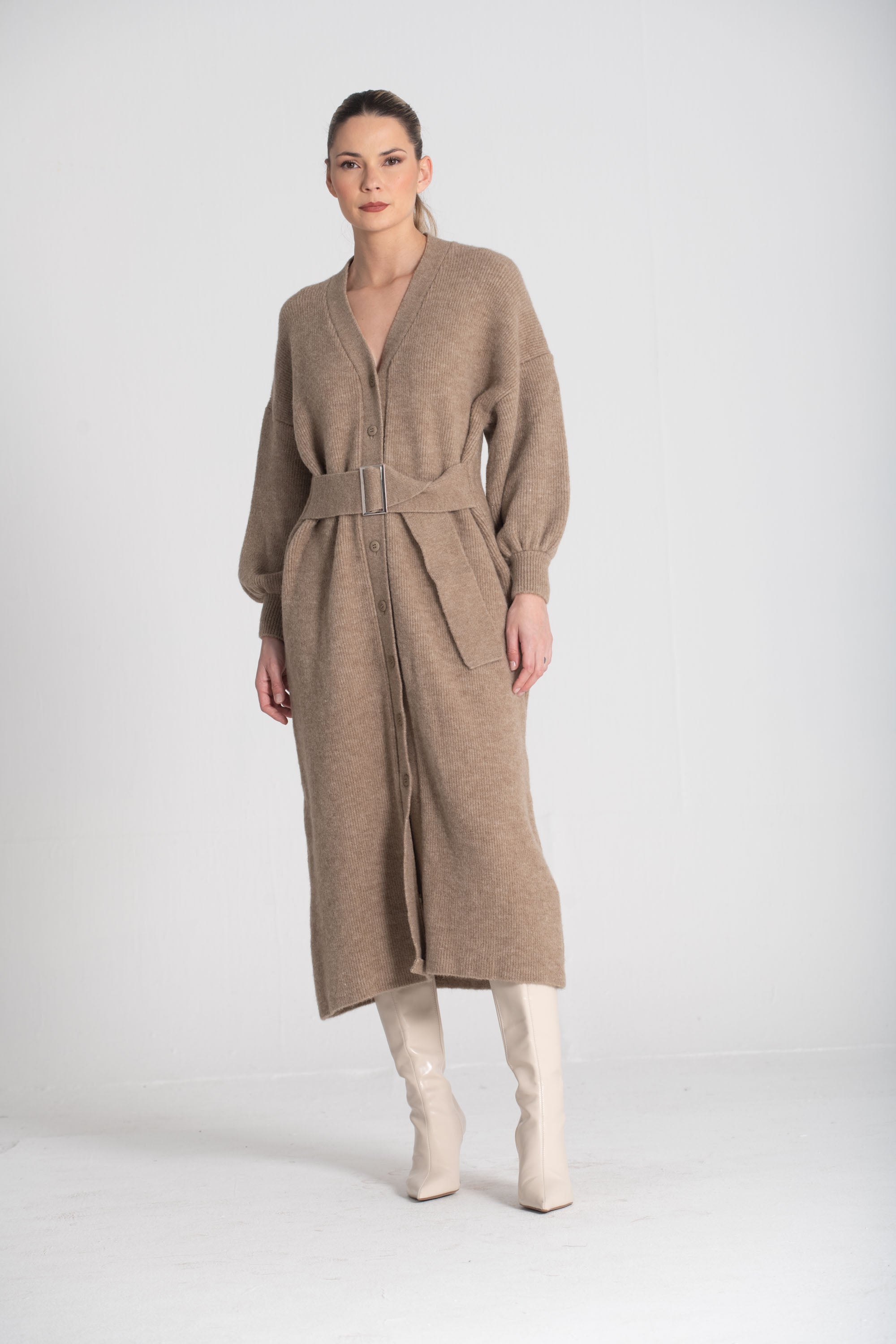 Vestido com cinto 3476