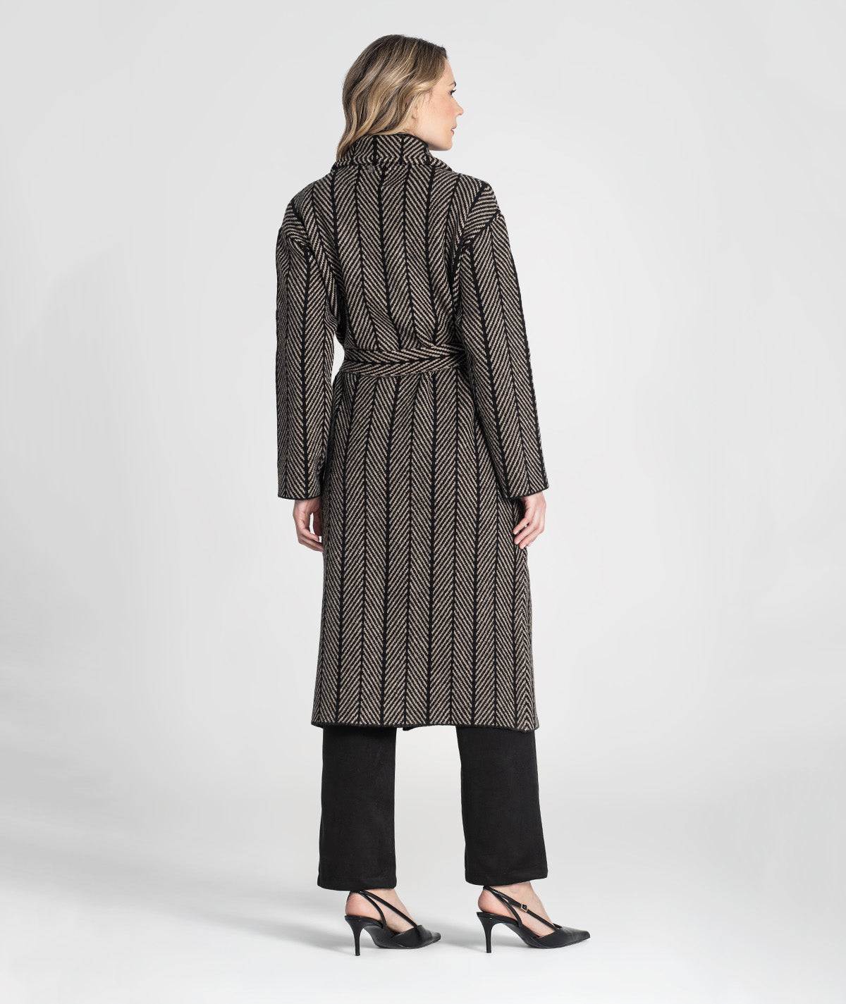 Casaco comprido com jacquard 3479