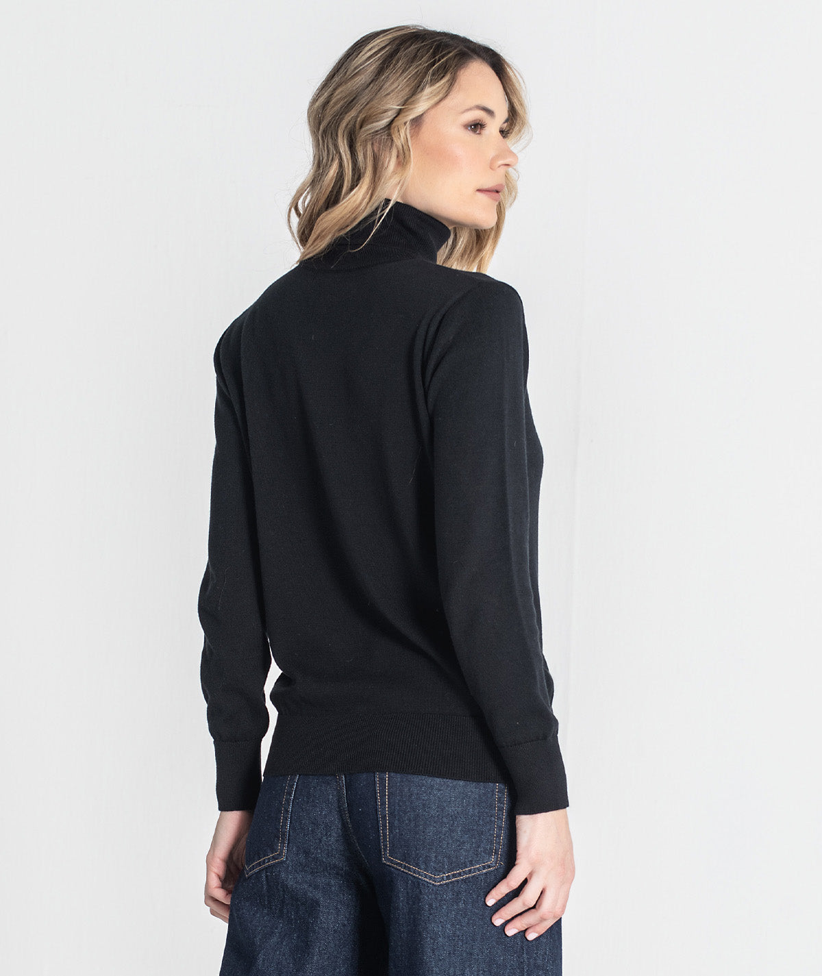 Camisola básica de gola alta 3480