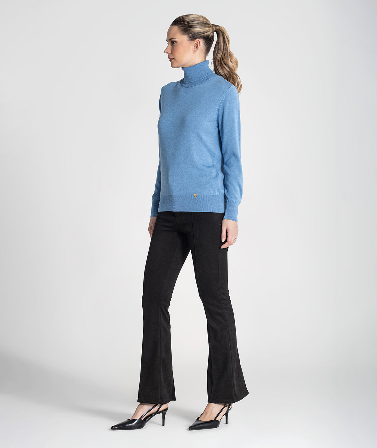 Camisola básica de gola alta 3480