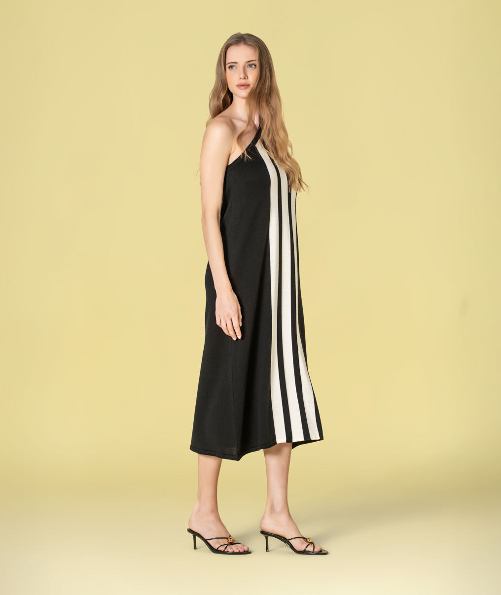 Vestido comprido riscas 3488