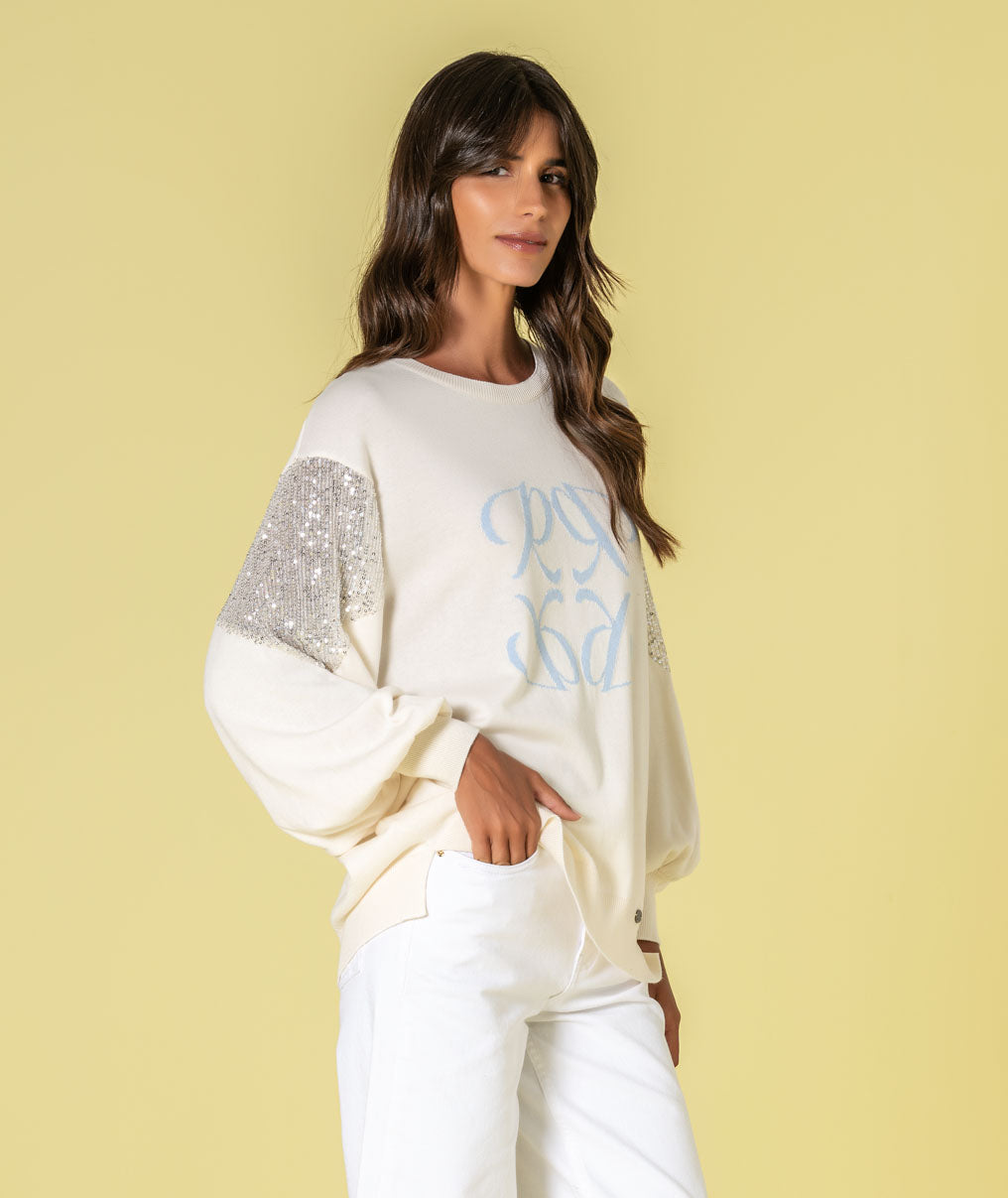 Camisola com lantejoulas 3492