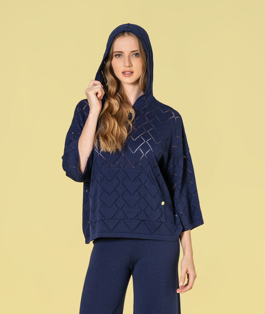 Camisola com corações perfurados 3500