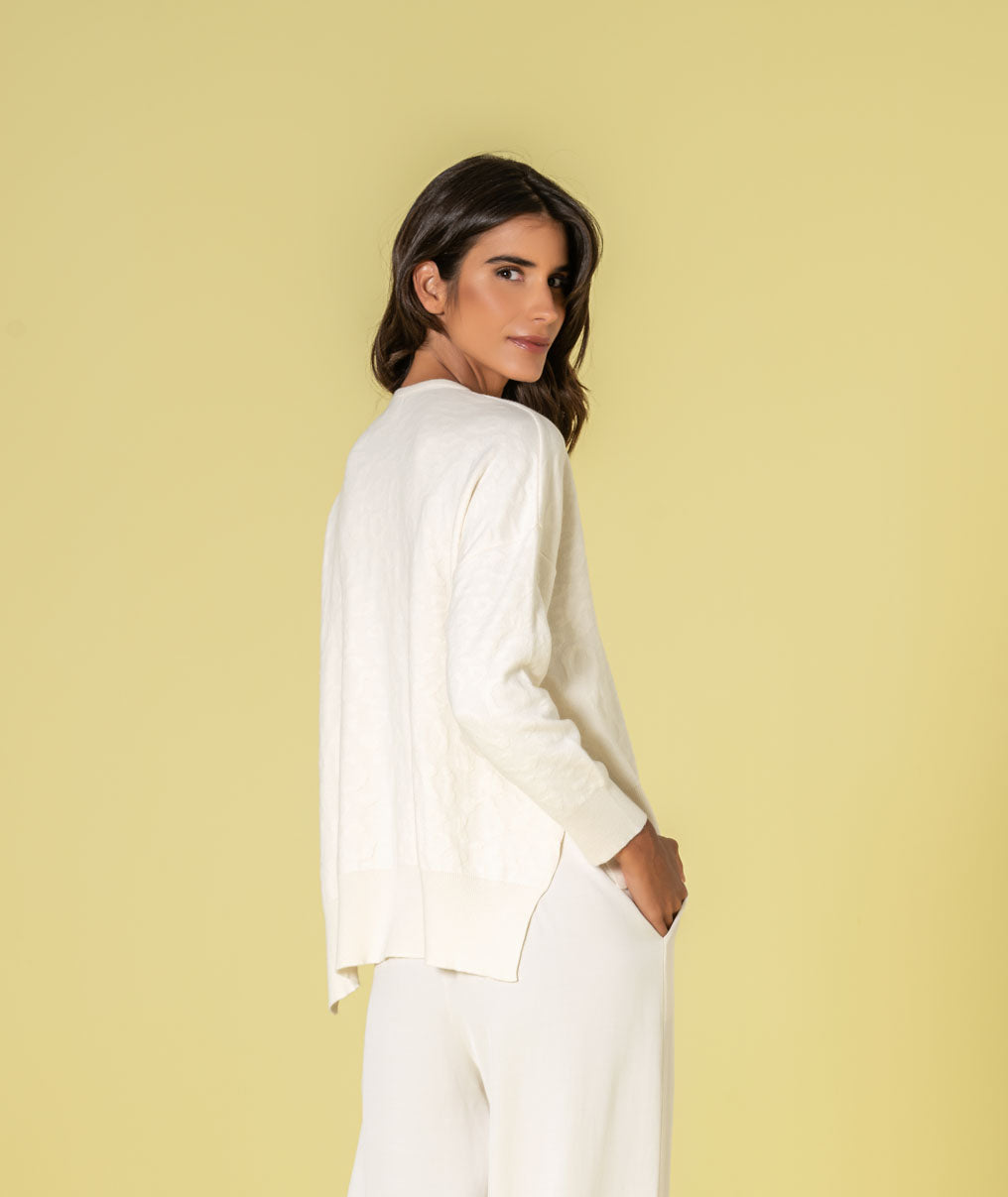 Camisola decote em v 3502