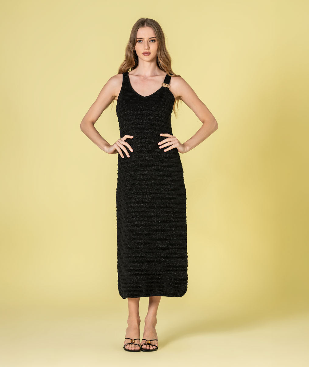 Vestido detalhe fivela 3507