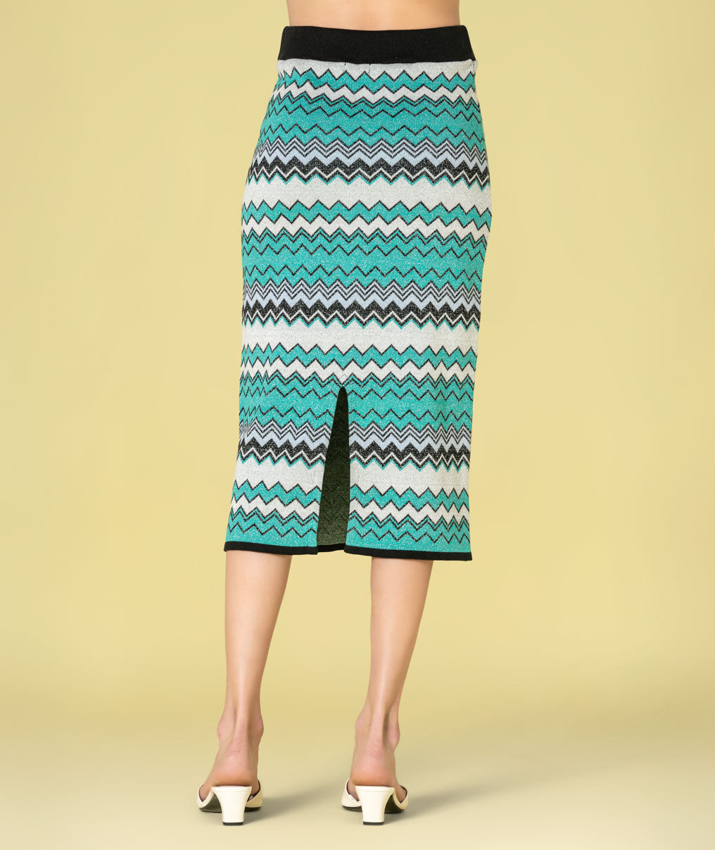 Saia zigzag brilho 3517